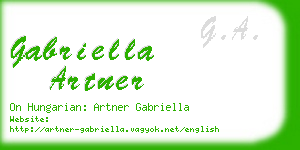 gabriella artner business card